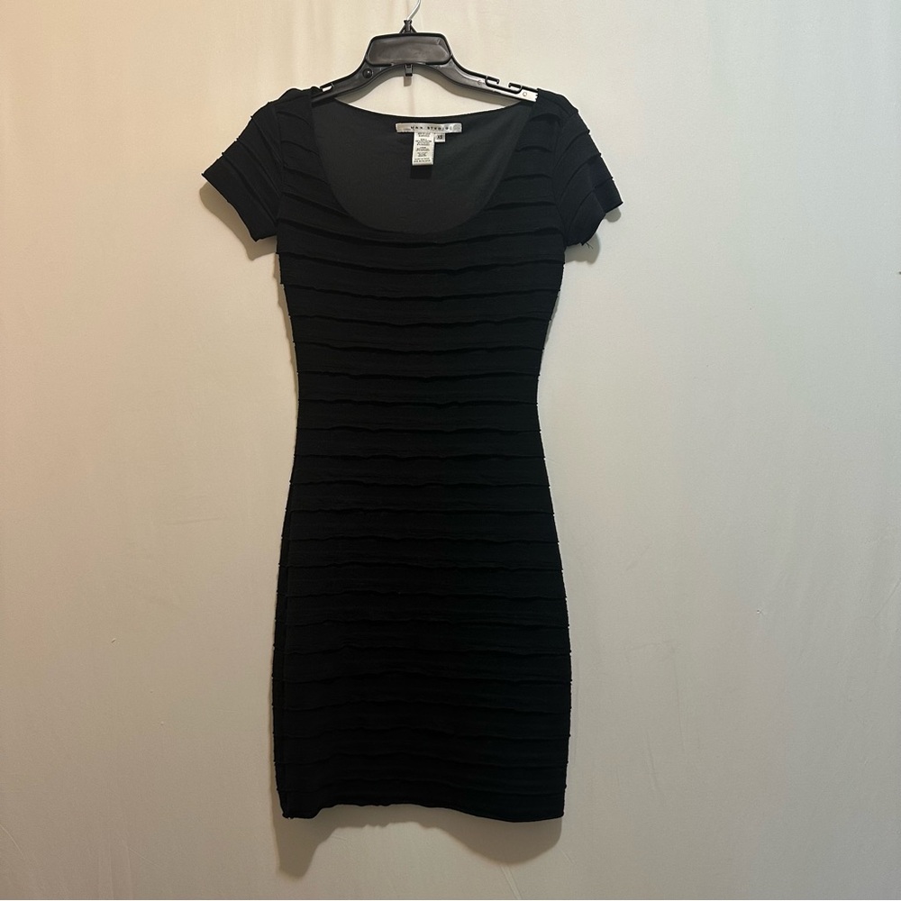 Max Studio Black Midi Dress Size X-Small